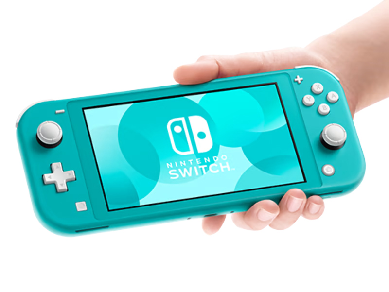 Nintendo Switch Lite na cor azul turquesa