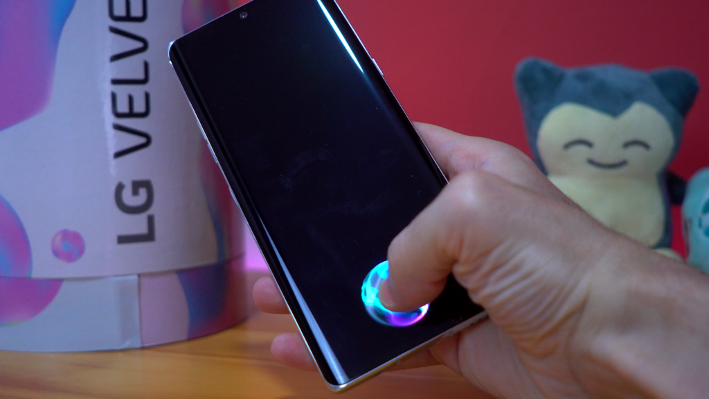 LG Velvet impressão digital sob a tela