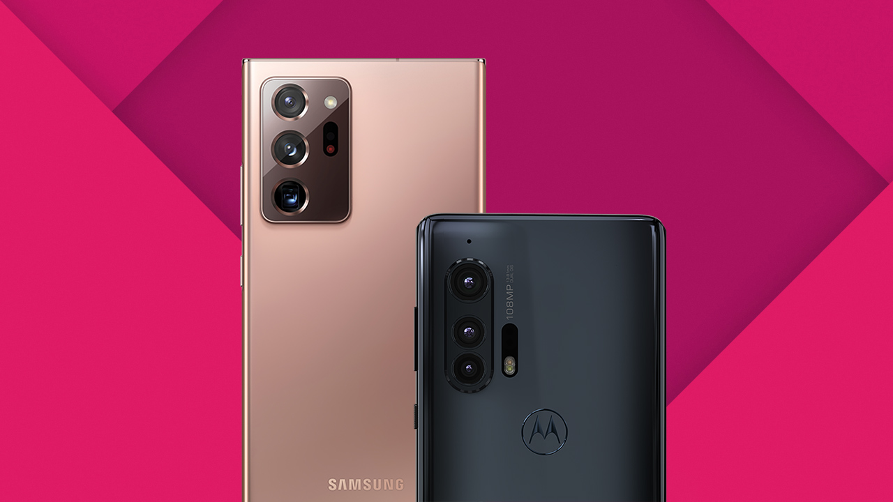 Galaxy Note20 Ultra vs Motorola Edge Plus: qual top é o melhor para se preparar para o 5G?