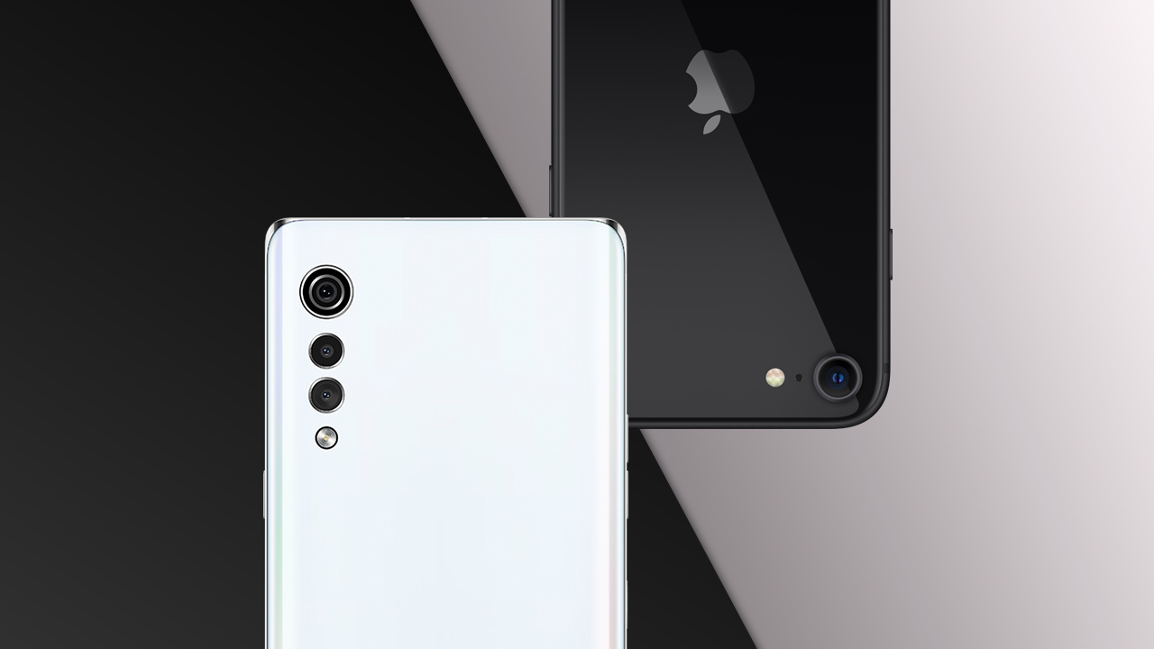 lg velvet vs apple iphone se 2020