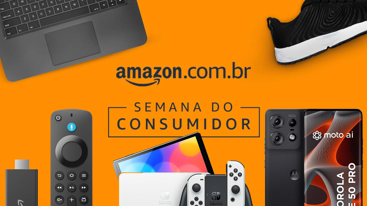 Semana do Consumidor Amazon tem oferta no Edge 50 Pro, Switch OLED e mais