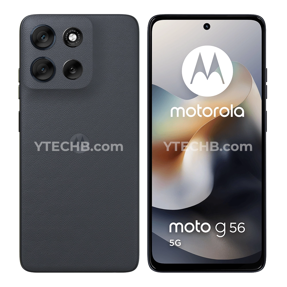 Render Motorola Moto G56 Black Oyster