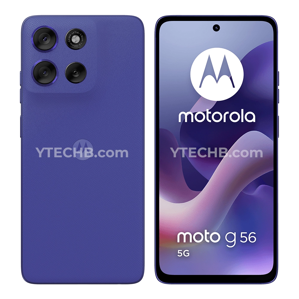 Render Motorola Moto G56 Dazzling Blue
