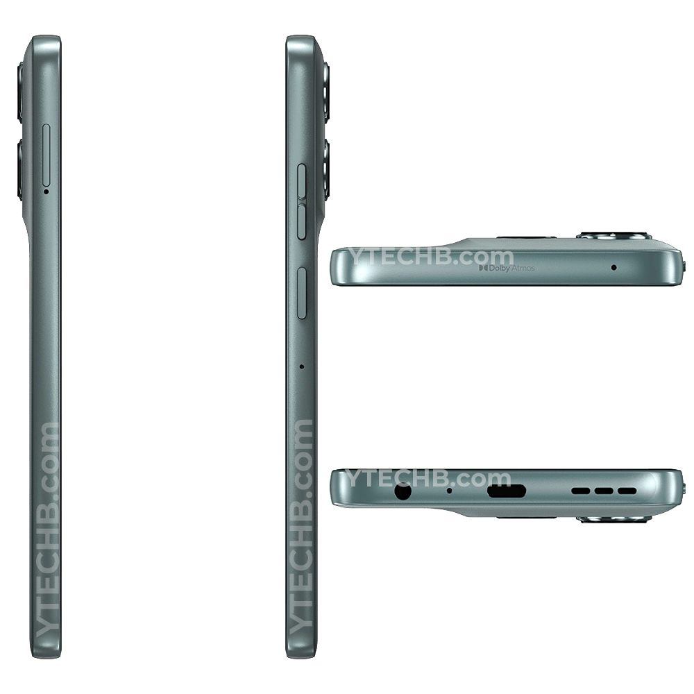 Render laterais Motorola Moto G56 Gray Mist