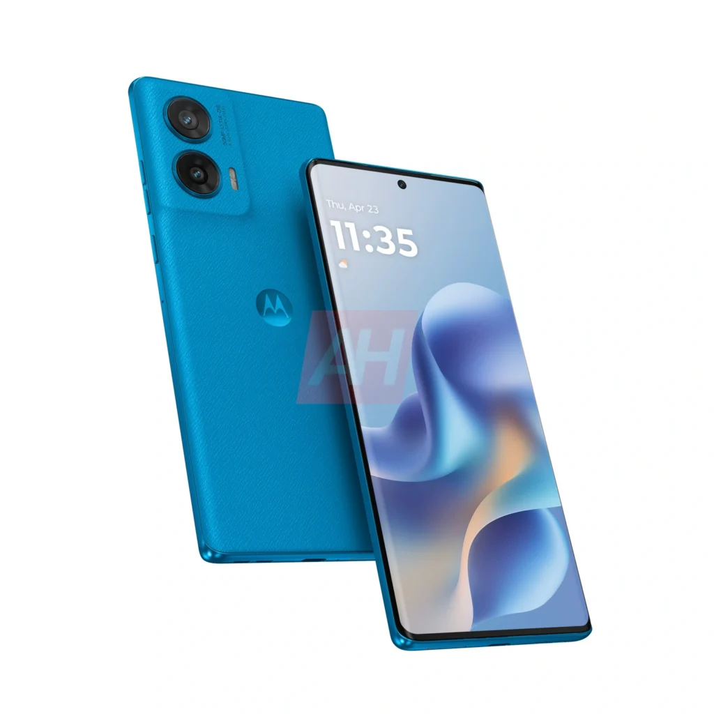 Motorola Moto G96 na cor Pantone Dresden Blue