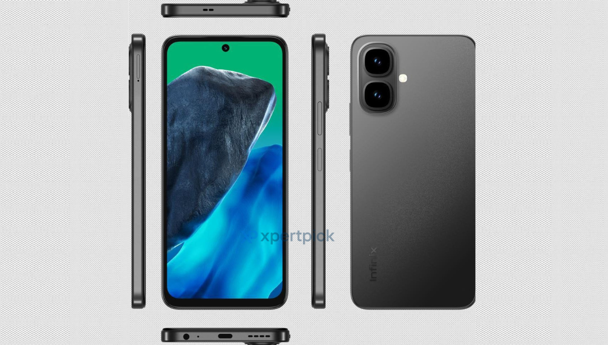 Render vazado do Infinix Smart 10