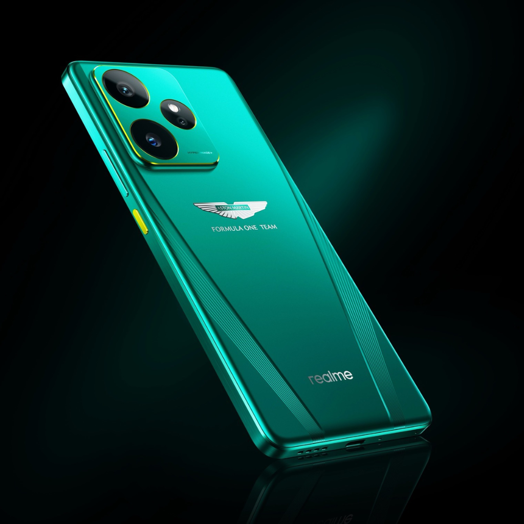 Traseira do Realme GT 7 Aston Martin