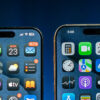iPhone 16 Pro e Pro Max com suas Ilhas Dinâmicas, onde ficam sensores como Face ID e câmera frontal