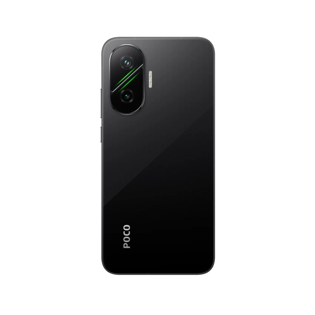 Traseira do Poco F7 na cor preta