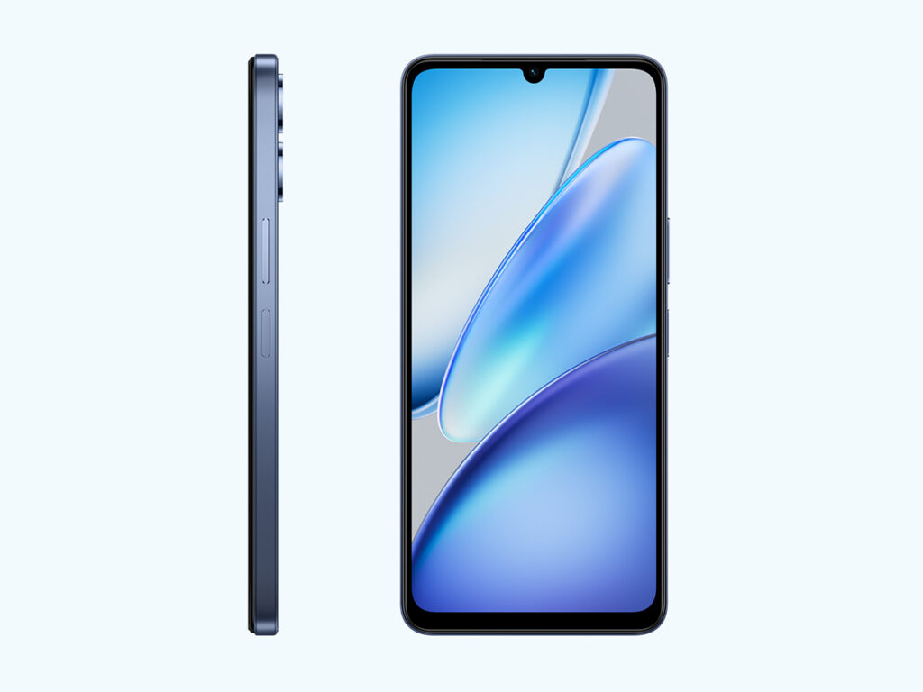 Vivo T4 Lite na cor azul