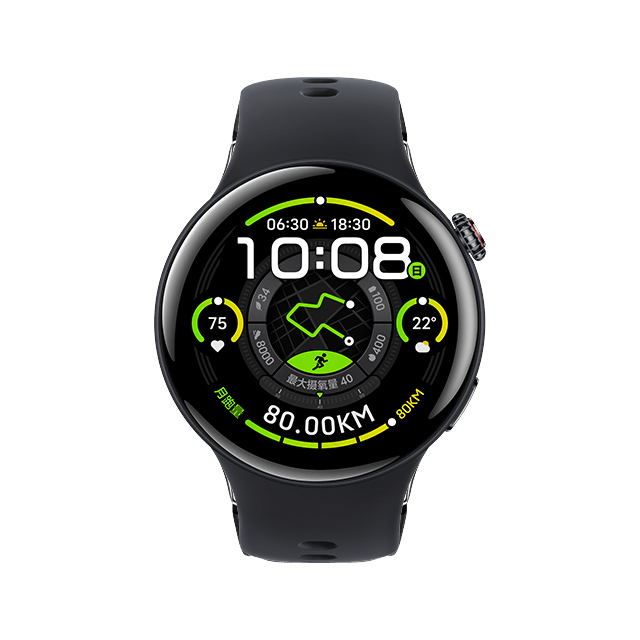 Vivo Watch 5 na cor preta com caixa de alumínio