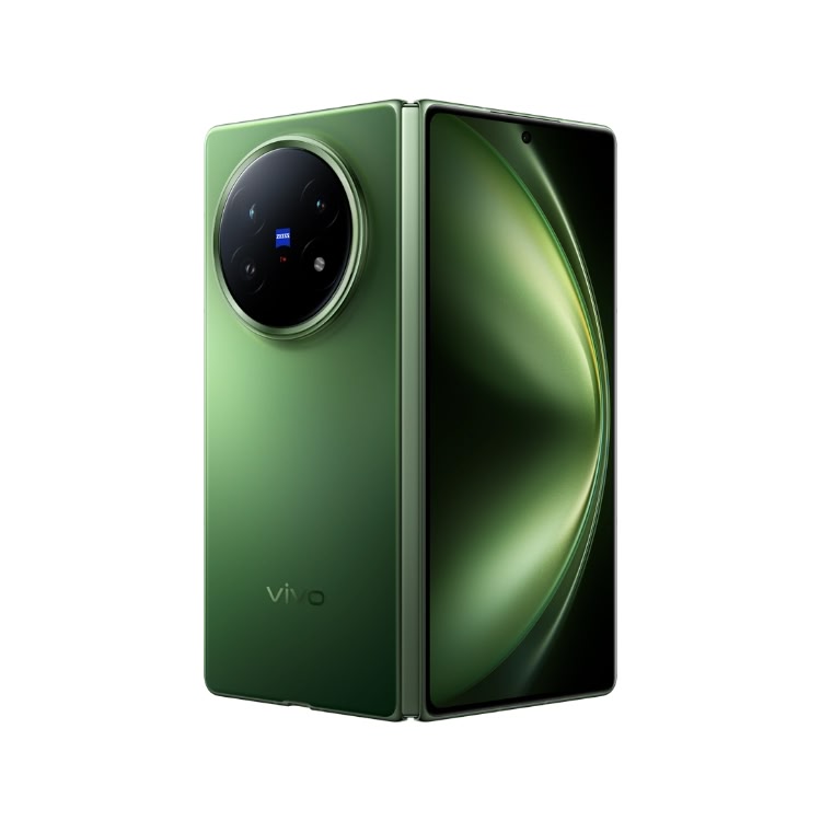 Vivo X Fold 5 na cor verde