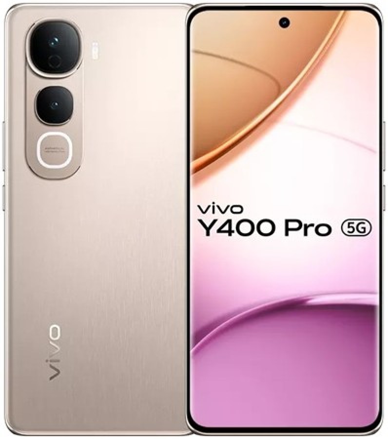 Vivo Mobile Y400 Pro na cor dourada