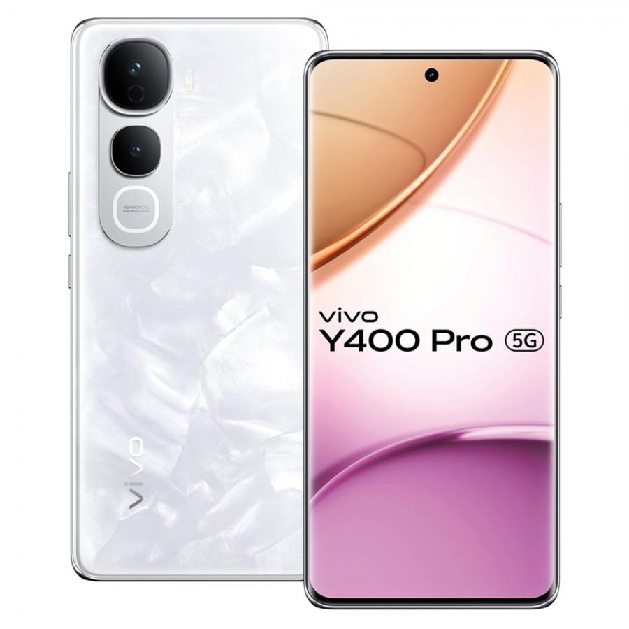 Render do Vivo Y400 Pro na cor branca