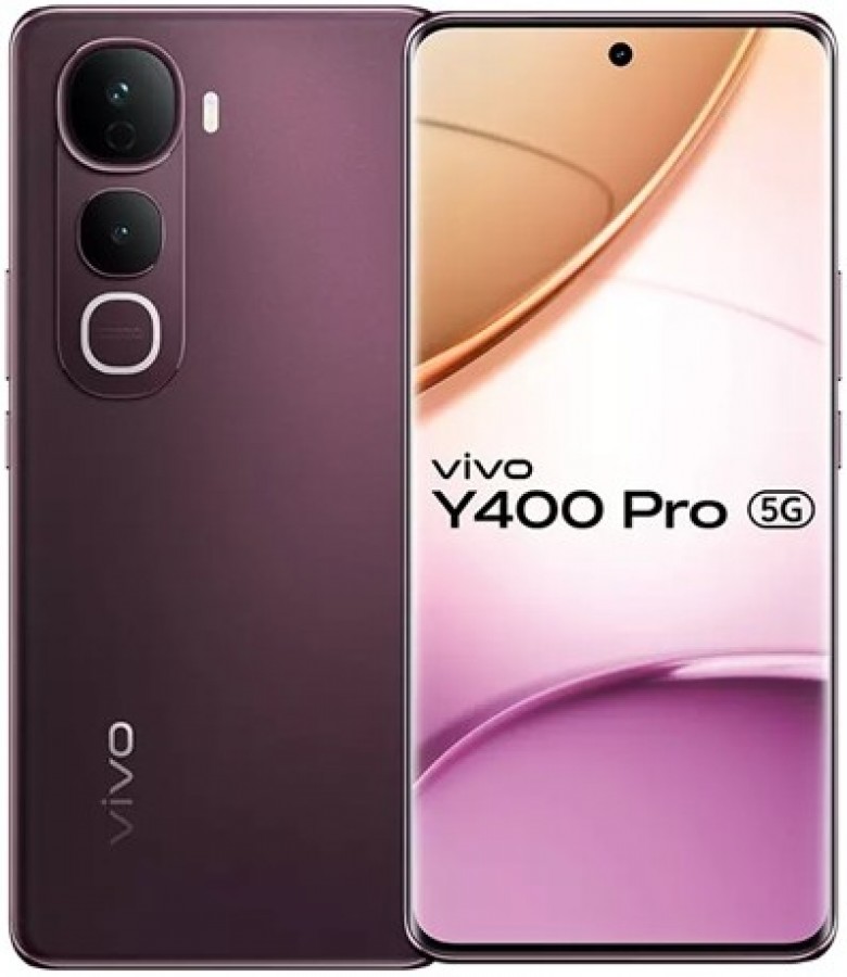 Vivo Mobile Y400 Pro na cor roxa