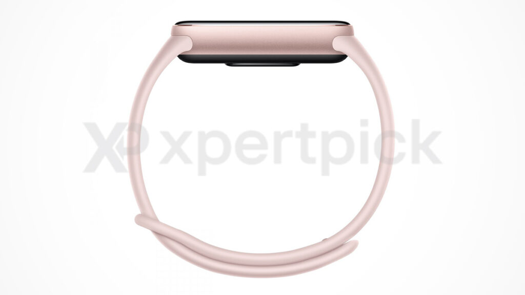 Xiaomi Smart Band 10 com pulseira rosa