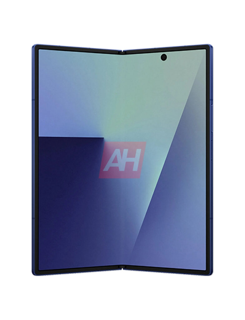 Tela interna do Galaxy Z Fold 7 na cor azul