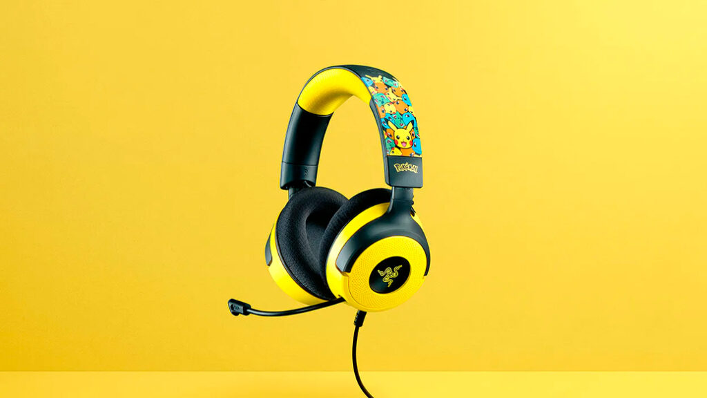 Fone de ouvido Razer Kraken V4 X – Pokémon Edition, da Razer