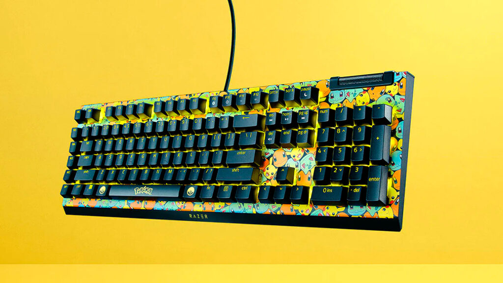 Teclado Razer BlackWidow V4 X – Pokémon Edition, da Razer