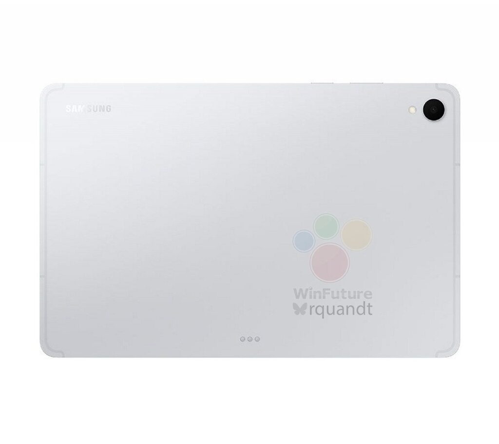 Traseira do Galaxy Tab S11 prata