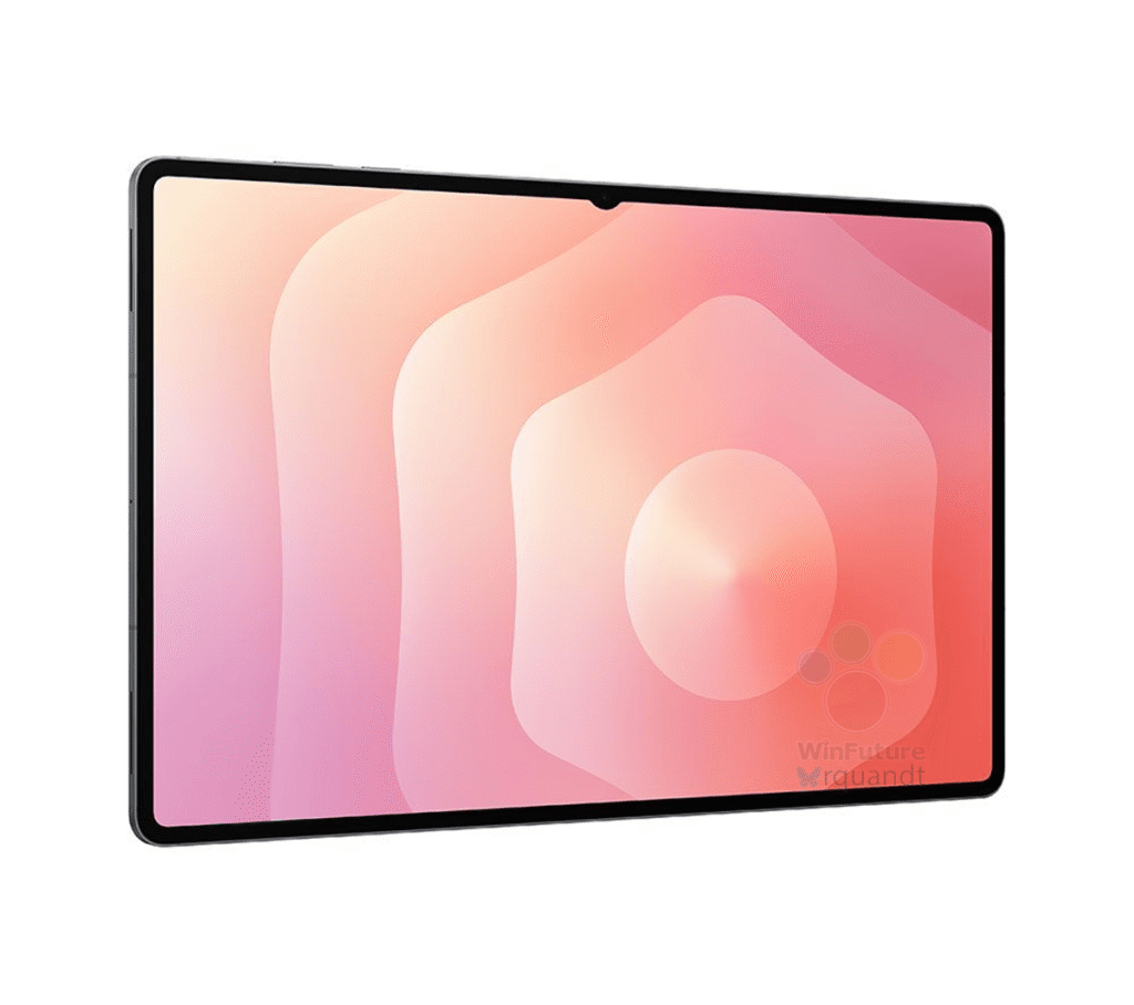 Galaxy Tab S11 Ultra de frente ligeiramente virado para a direita