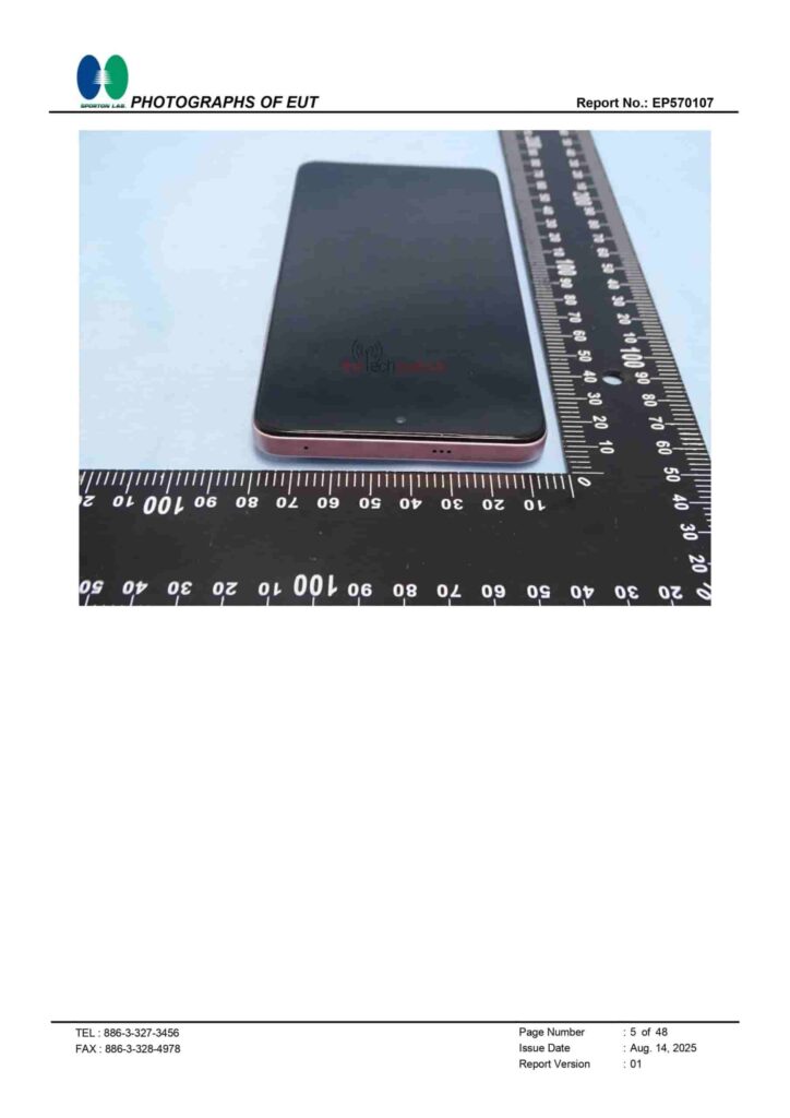 Parte superior do celular da Vivo