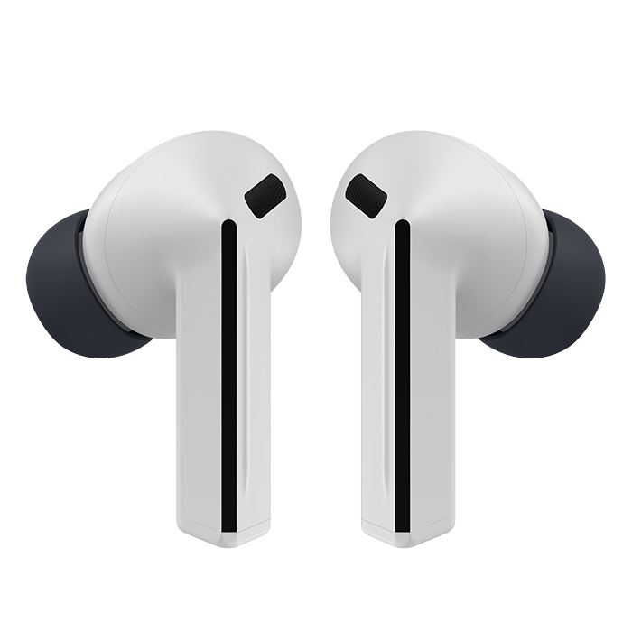 Galaxy Buds 3 FE na cor cinza