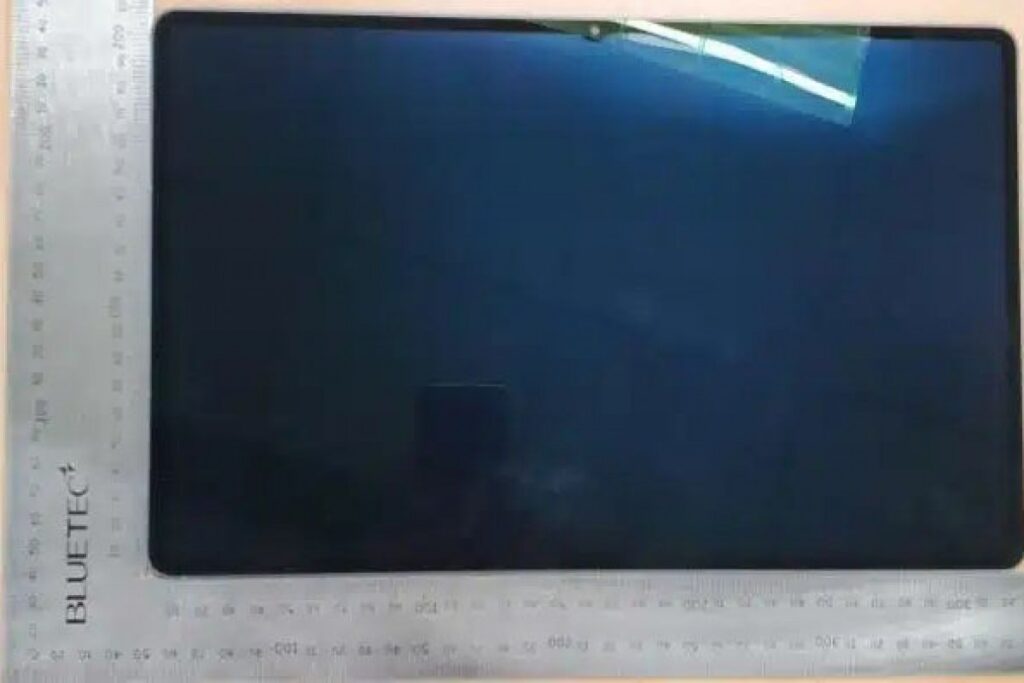 Foto da tela do Galaxy Tab S11 Ultra em certificação da Coreia do Sul