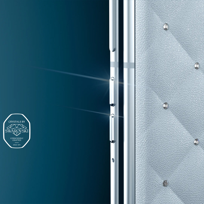 Botões laterais têm design repensado com inspiração nos cristais