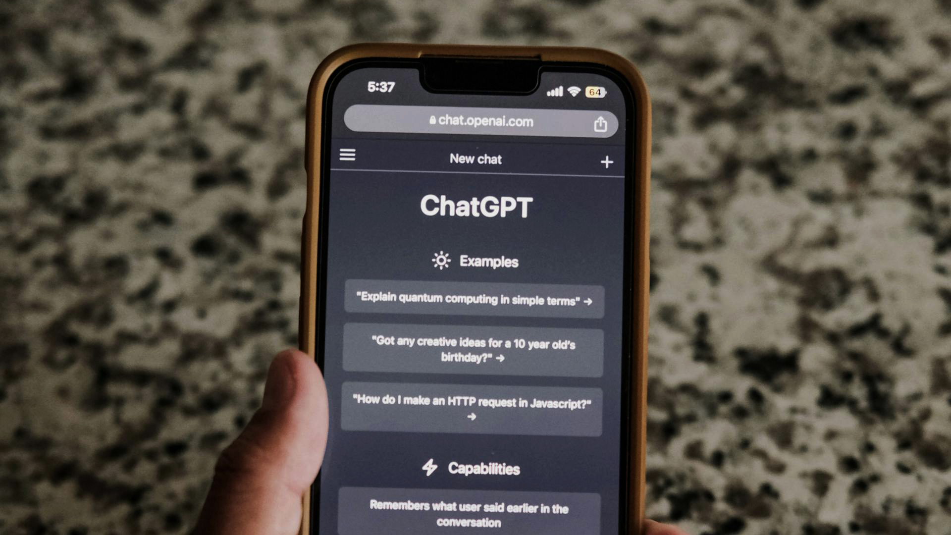 ChatGPT é um app de IA generativa