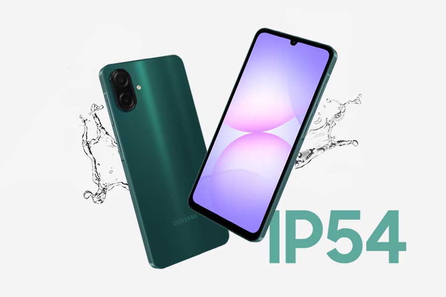 Galaxy A07 tem certificação IP54