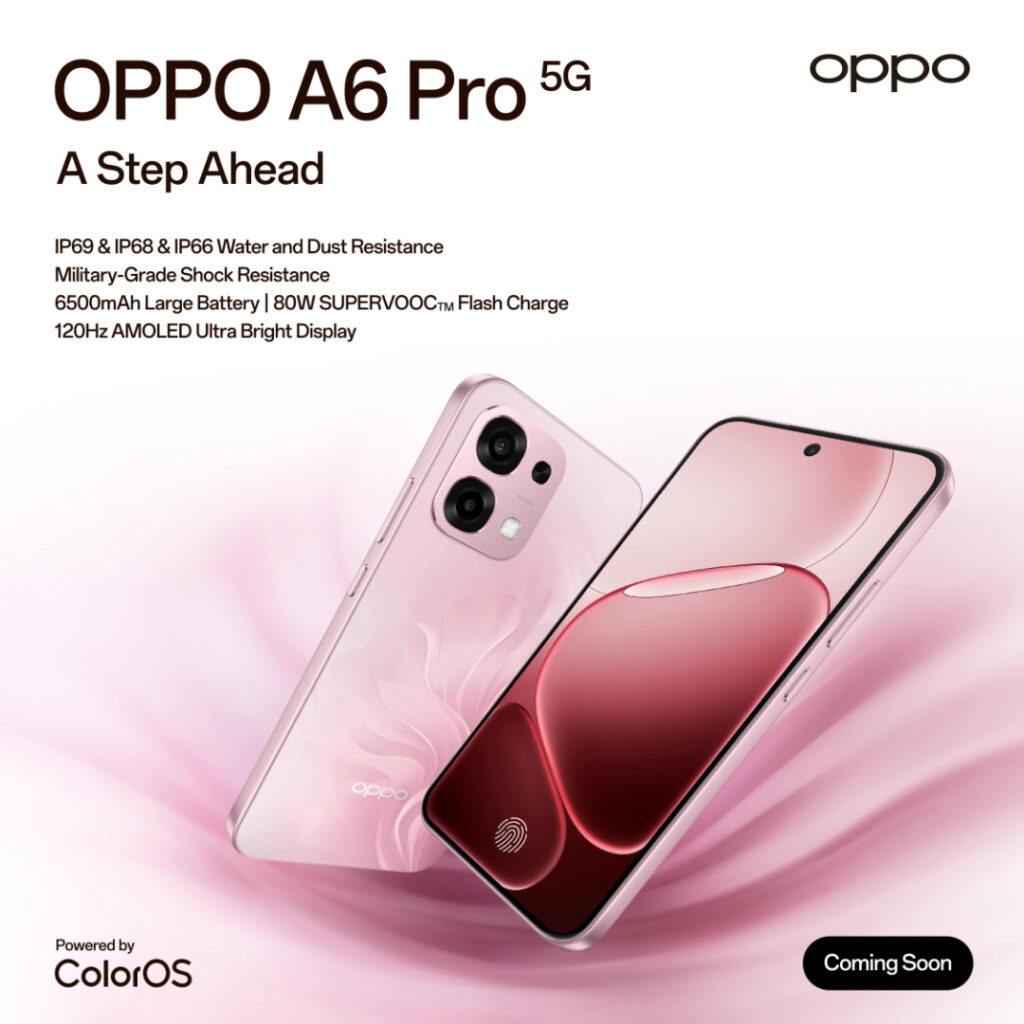 Principais características do Oppo A6 Pro 5G global, conforme descrito na matéria