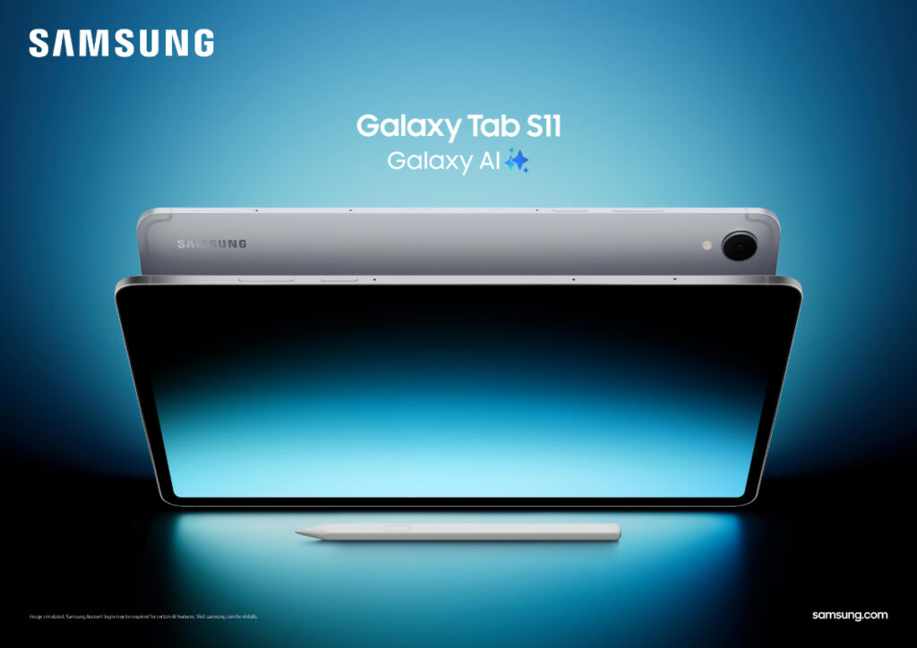 Galaxy Tab S11 é uma versão menos e com uma câmera a menos do tablet