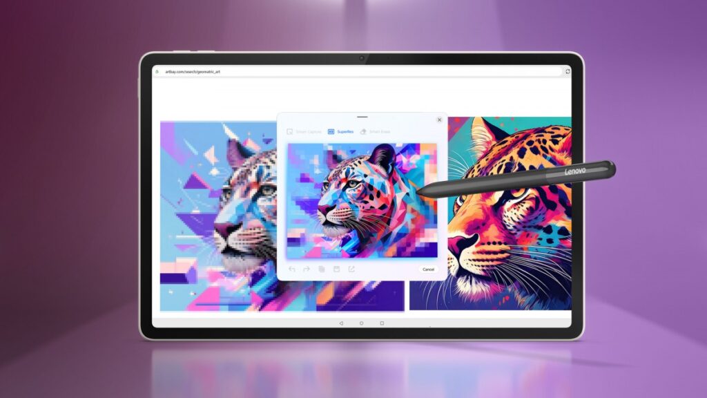 Tela do Lenovo Yoga Tab