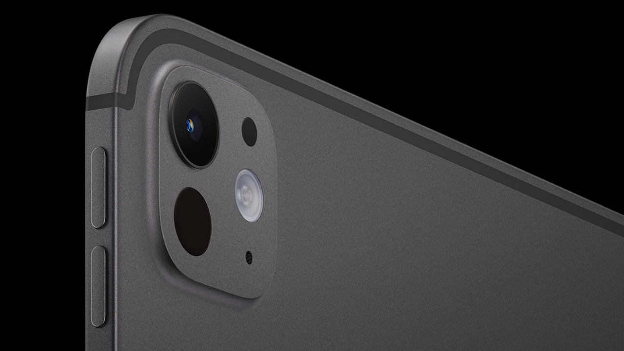 iPad Pro M5 detalhe da câmera