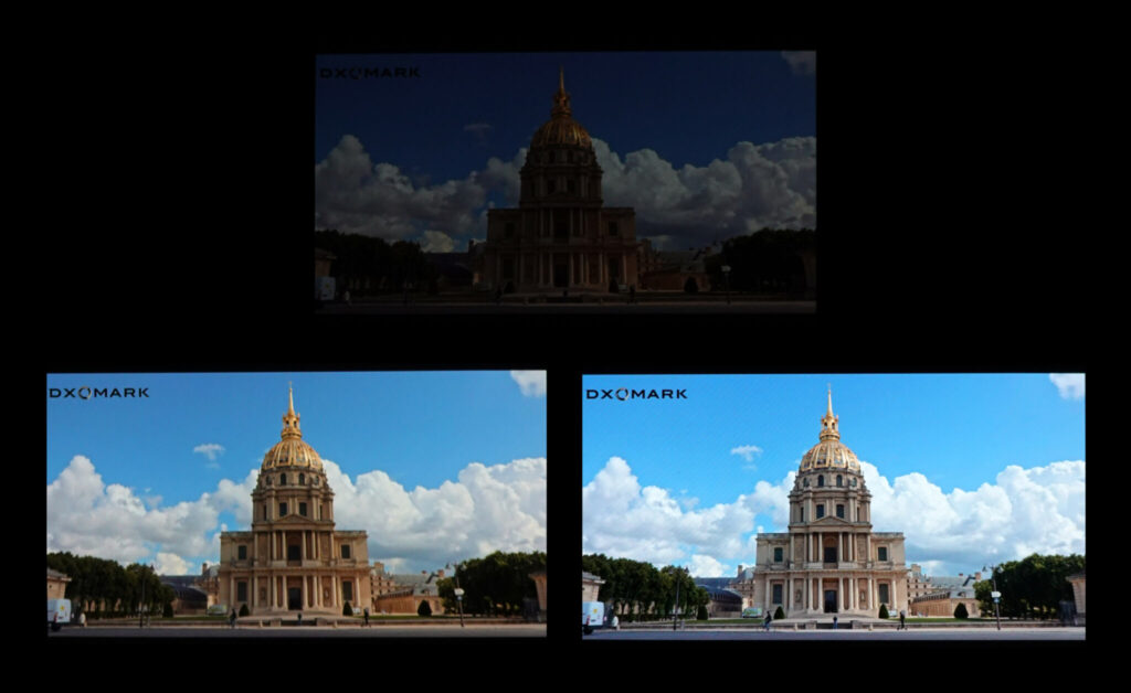 Tela do iPhone 17 em comparação com Galaxy S25 e Google Pixel 10 em ambiente com pouca luz