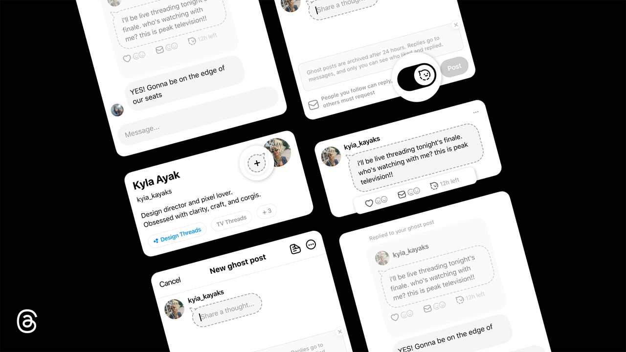 Publicações temporárias no Threads