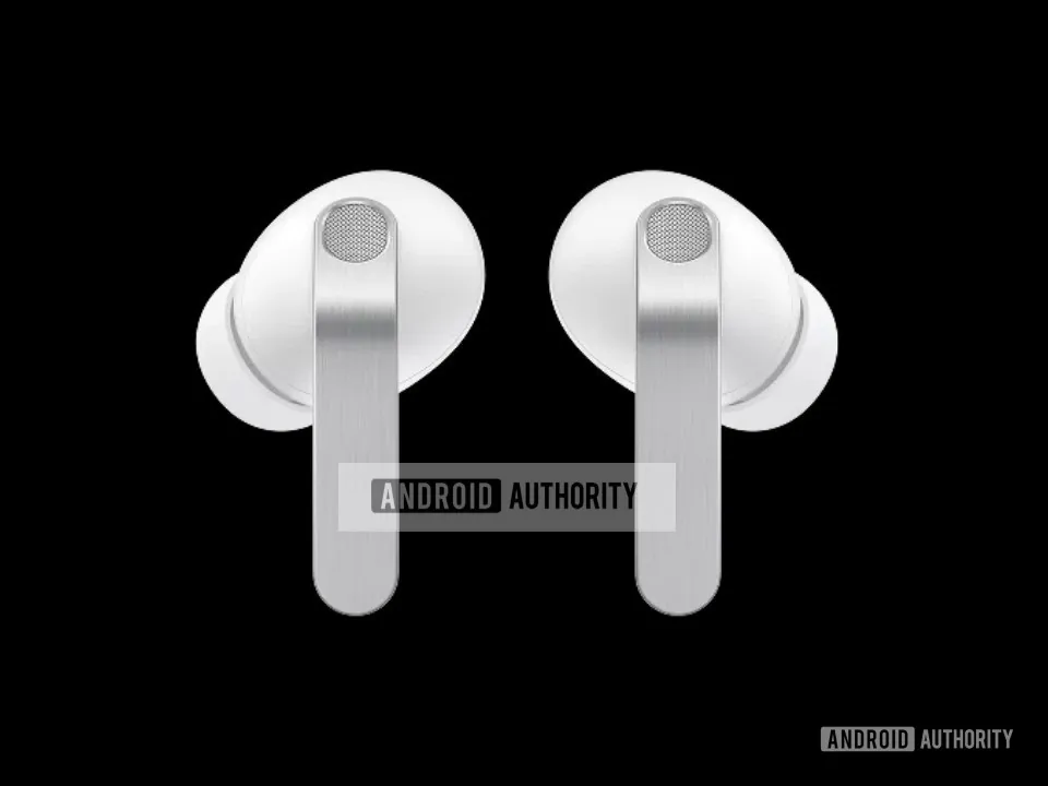 Versão branca do Galaxy Buds 4 Pro