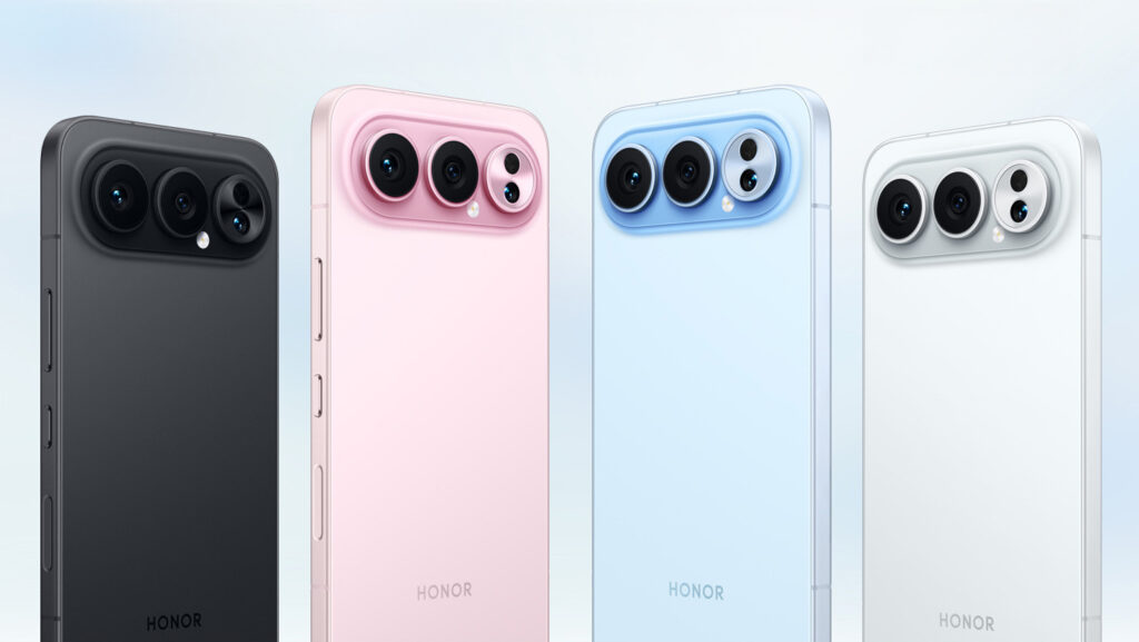 Honor 500 Pro nas quatro cores disponíveis