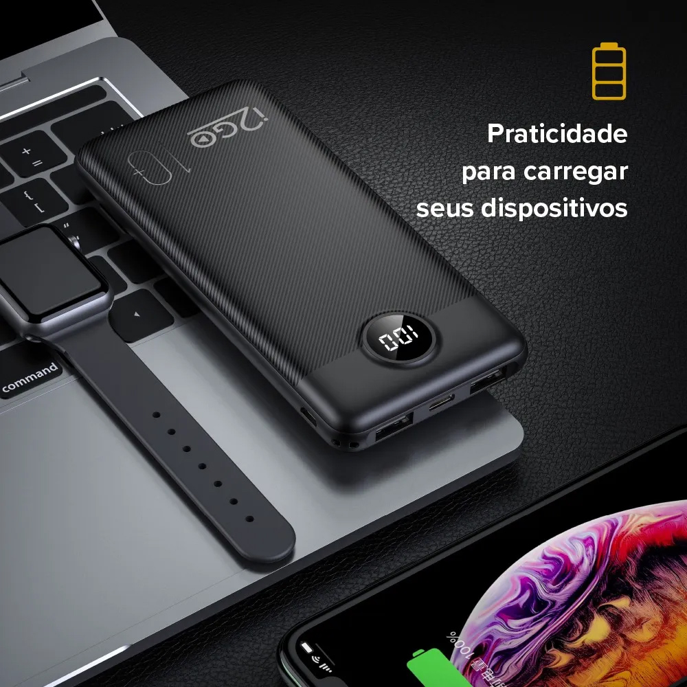 i20GO 10.000 mAh 20 W com Display Digital