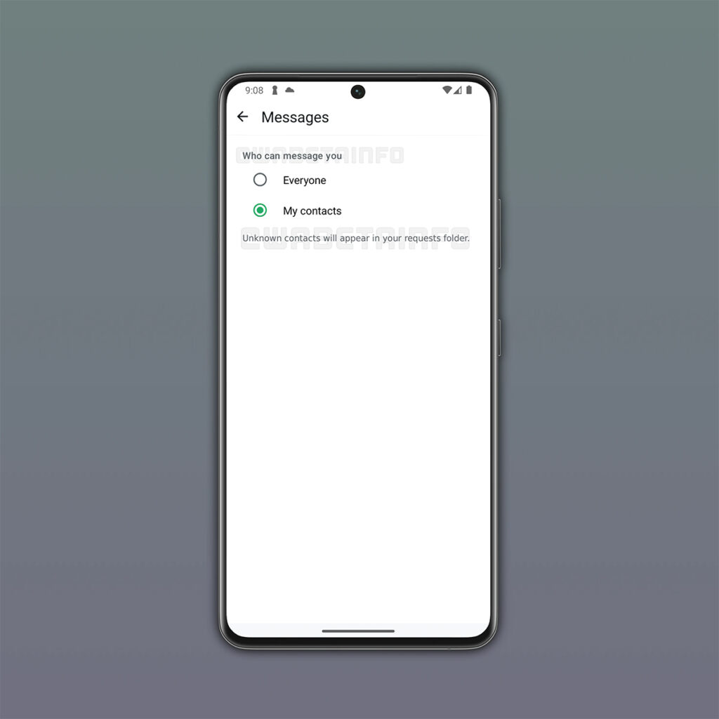 Filtro de mensagens de desconhecidos no WhatsApp