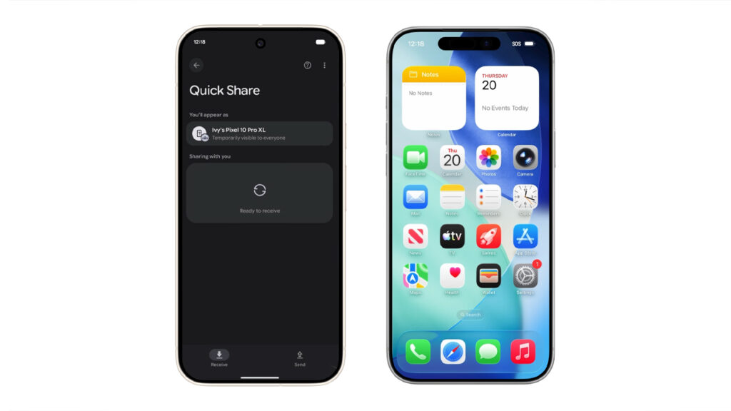 Quick Share e AirDrop finalmente se reconhecem e permitem transferência de arquivos sem fio entre Android e iOS
