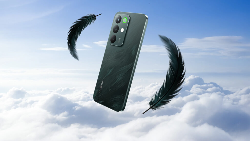 Realme C85 Pro na cor verde