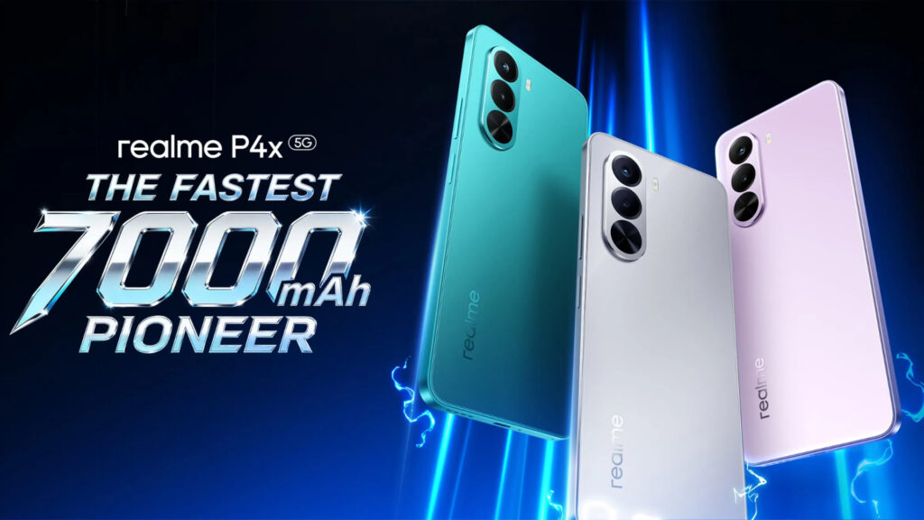 Realme P4x tem bateria de 7.000 mAh