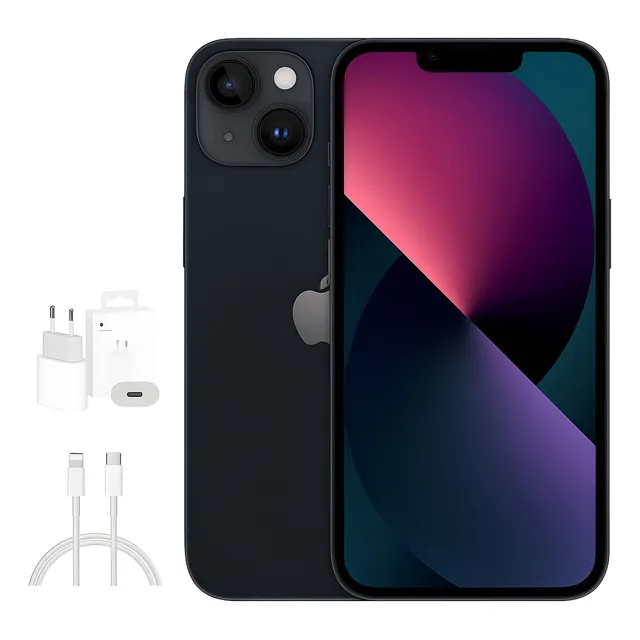 Apple iPhone 13 (128gb) Preto Novo + Acessórios