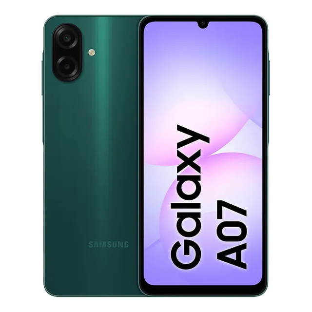 Celular Samsung Galaxy A07 128gb, 4gb, Câmera 50mp, Tela 6.7 , Proteção Ip54, Processador 6nm - Verde