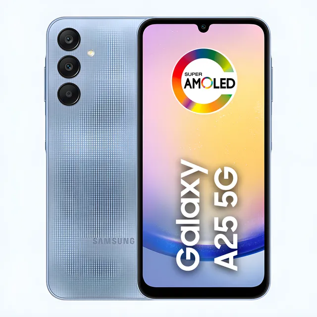 Celular Samsung Galaxy A25 5g, Câmera Tripla Traseira De Até 50mp, Selfie De 13mp, Tela Infinita Super Amoled De 6.5 120 Hz, 128gb, 6gb, Processador Octa-core, Dual Chip - Azul