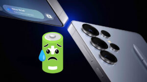 Galaxy S25 Ultra com a bateria sofrendo