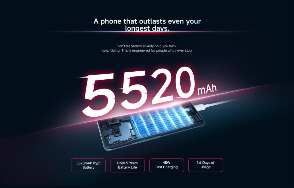 Redmi Note 15 5G: bateria de 5.520 mAh