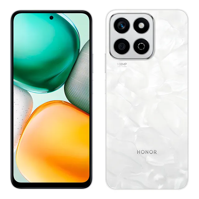 Smartphone Honor X7c 4g 256gb 16gb Ram (8 + 8) Tela 6,77 120hz Câmera Dupla 108mp Branco